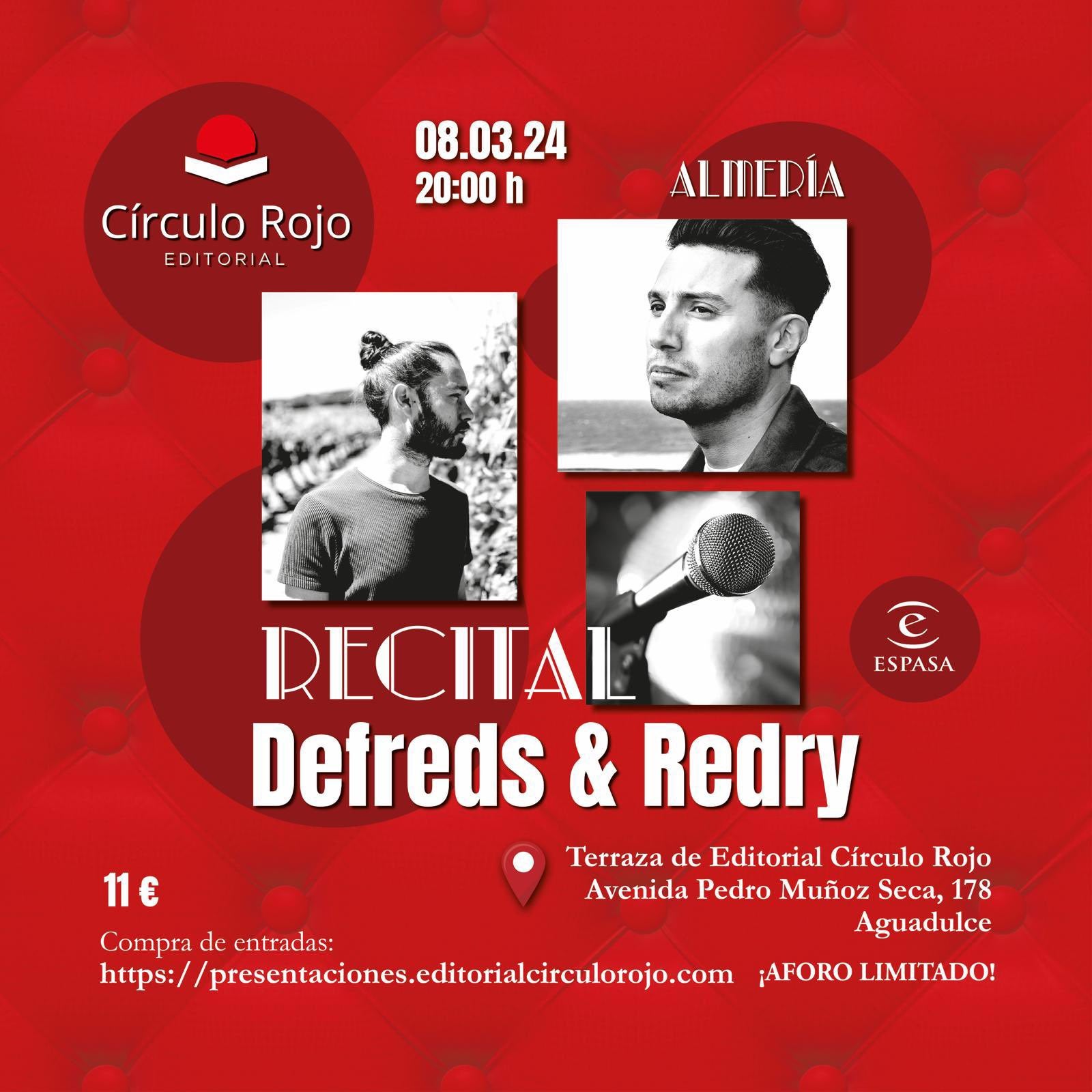 Defreds y Redry acudirán a la sede de Círculo Rojo.