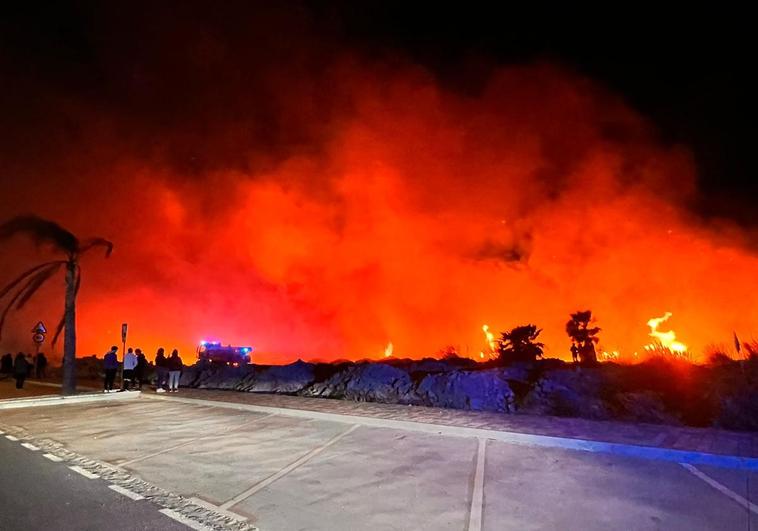 La quema de restos agrícolas está detrás de los últimos incendios en la Vega de Salobreña