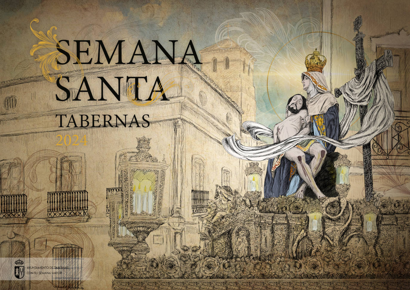 La Semana Santa de Tabernas, bajo el manto de su Patrona