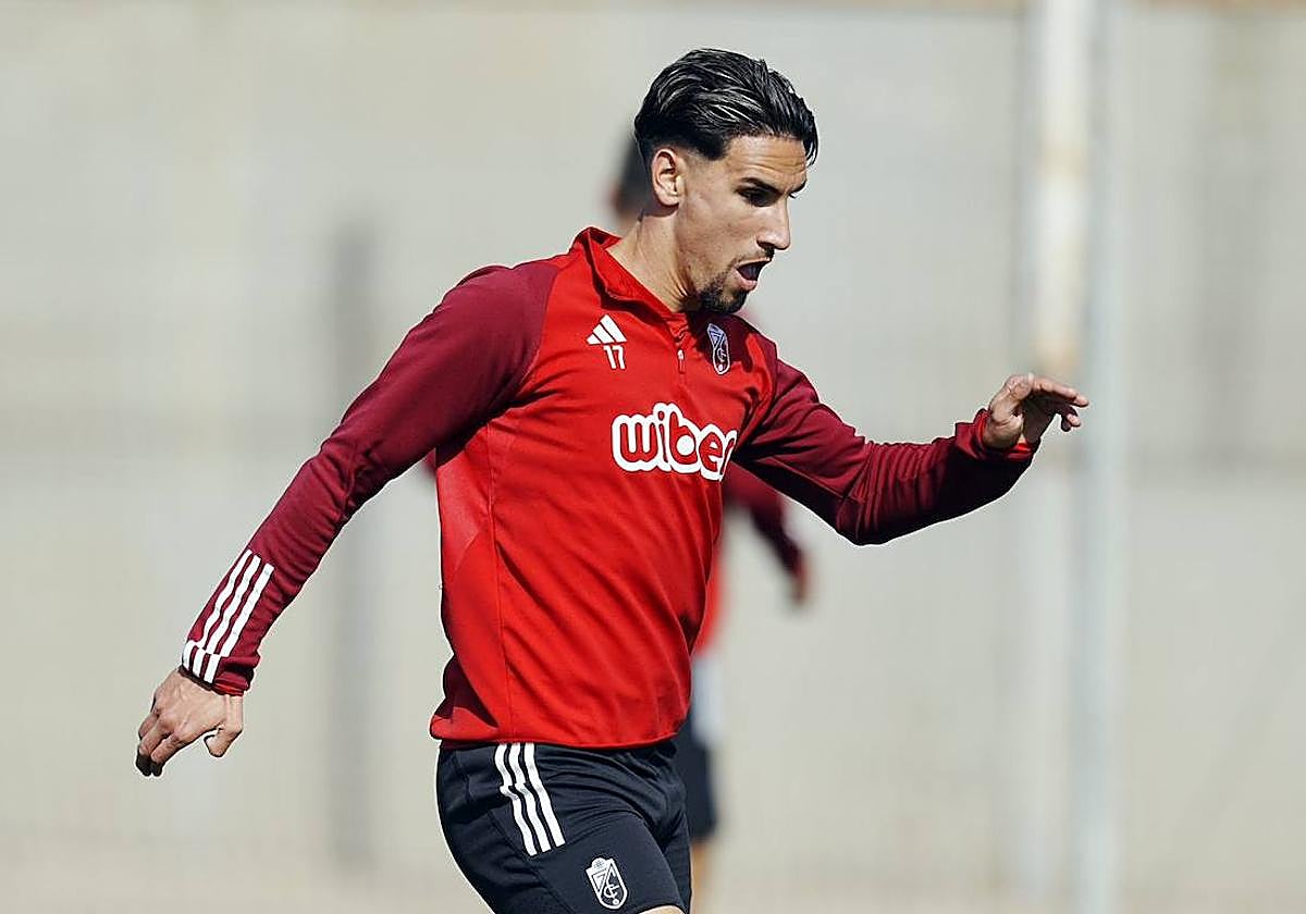 Corbeanu, en un entrenamiento.