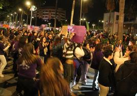 Manifestaciones del Día de la Mujer en Almería.