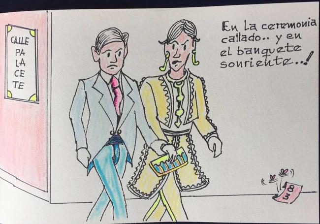 Última viñeta dibujada por Paco apenas quince minutos antes de fallecer.