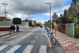 La calle Santa Lucía de Churriana.