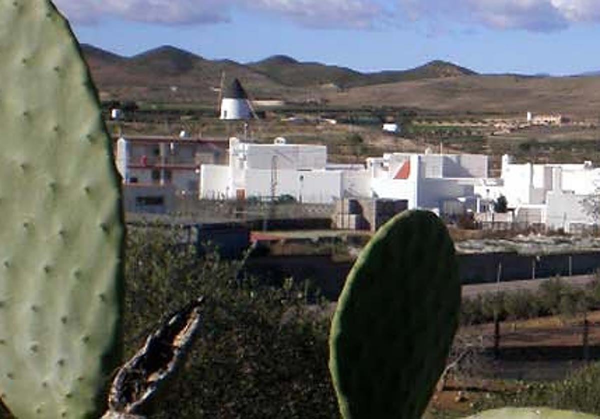 Vista de Fernán Pérez, pedanía de Níjar en pleno parque natural de Cabo de Gata.