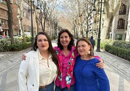 Tamara García, Mariola Sánchez y Amparo Martos.