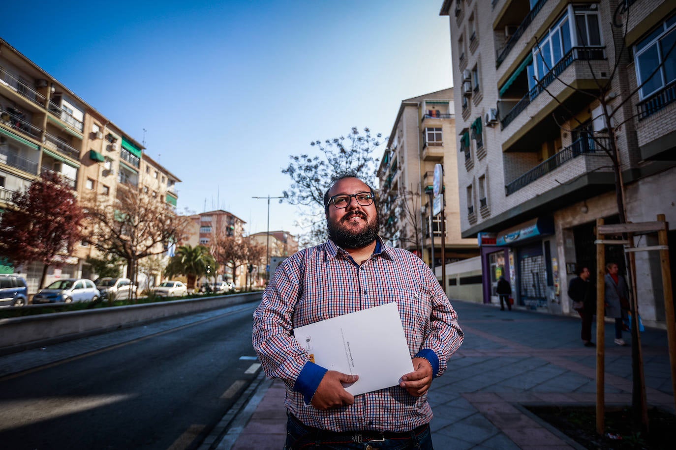 Sergio Ruiz, presidente de la asociación de vecinos del barrio granadino de la Chana.
