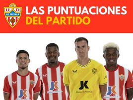 Las puntuaciones del UD Las Palmas 0 - 1 UD Almería