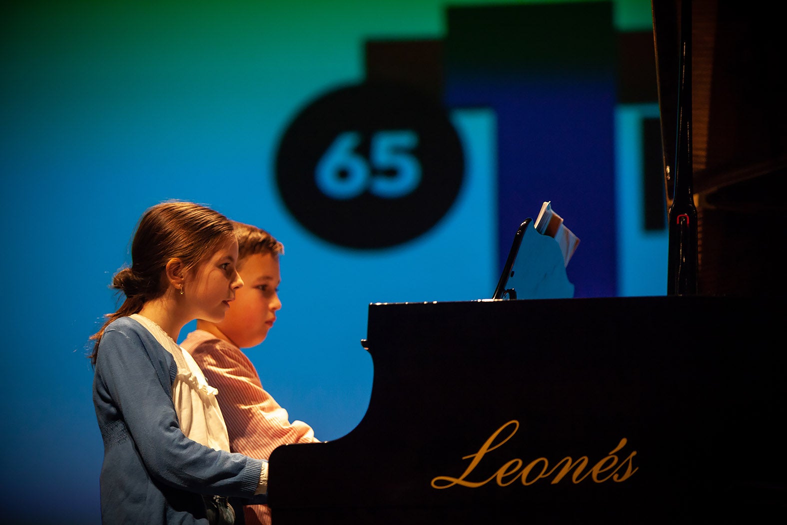 Escolares en el Maratón de Piano que organiza la Diputación de Jaén.