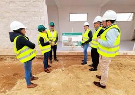 Visita de la delegada de Agricultura a las obras de la Estación Depuradora de Aguas Residuales.