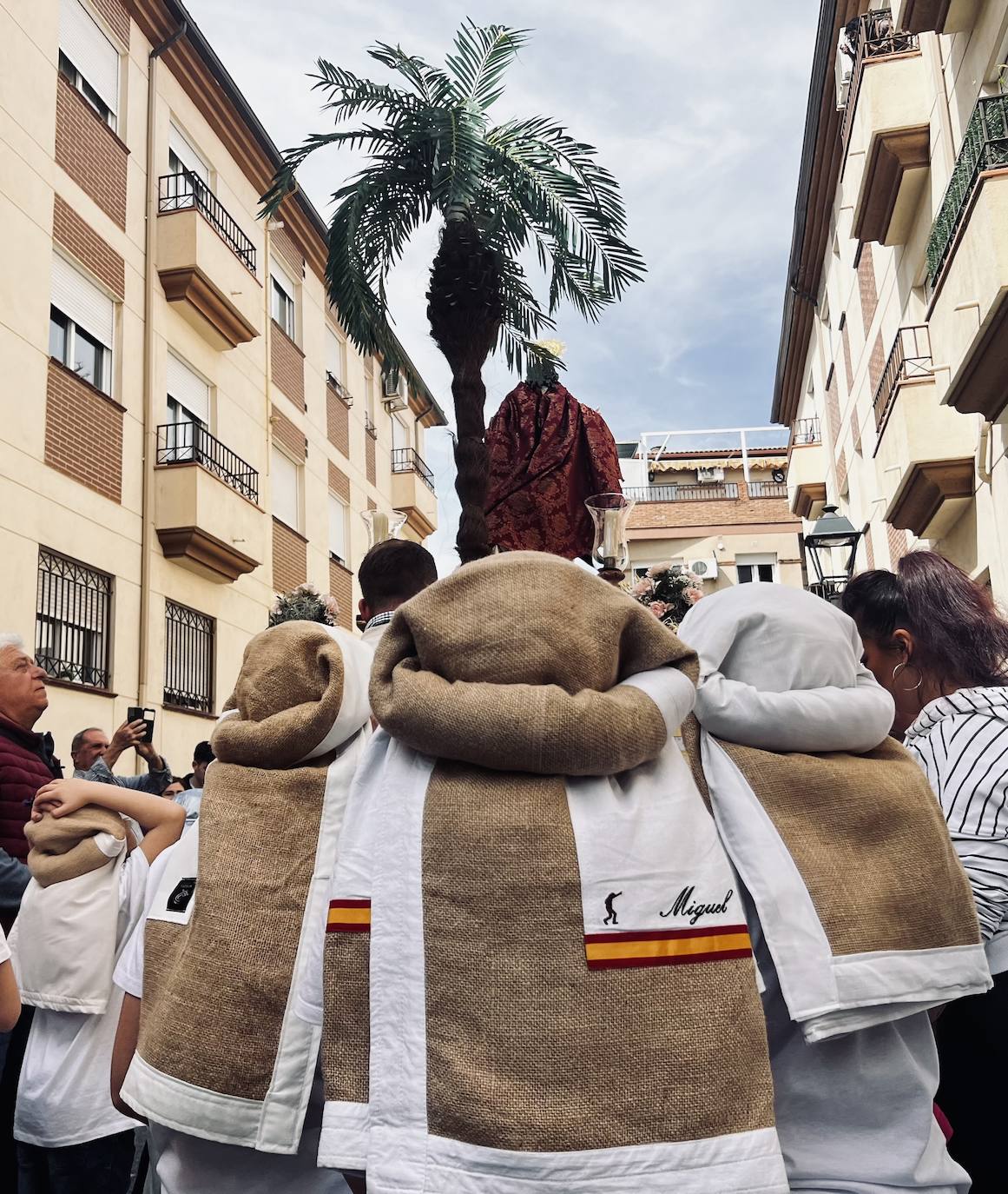 El ensayo y la bendición de la Borriquilla de Churriana de la Vega, en imágenes