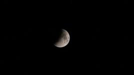 Foto de archivo de un eclipse lunar