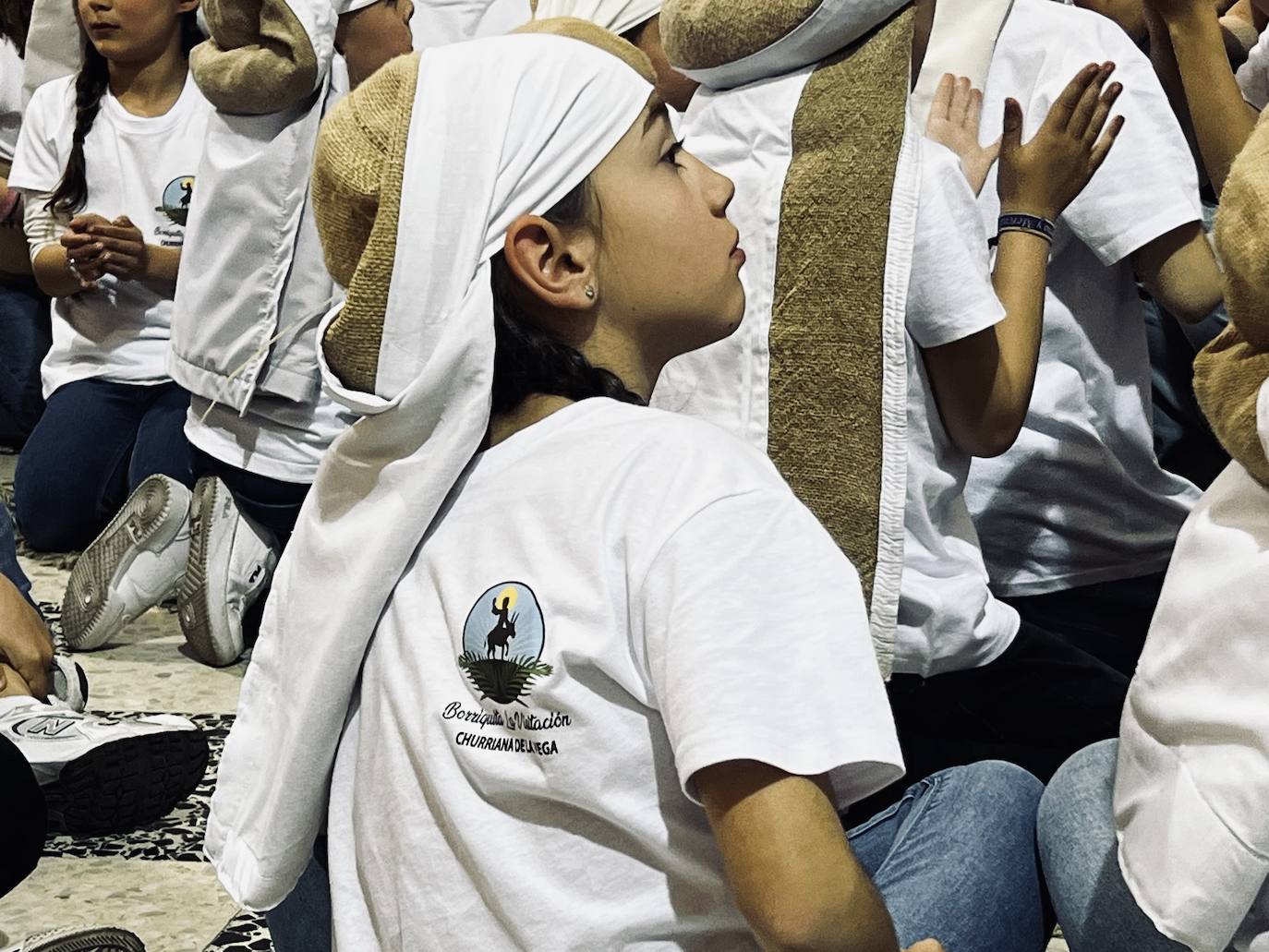 El ensayo y la bendición de la Borriquilla de Churriana de la Vega, en imágenes