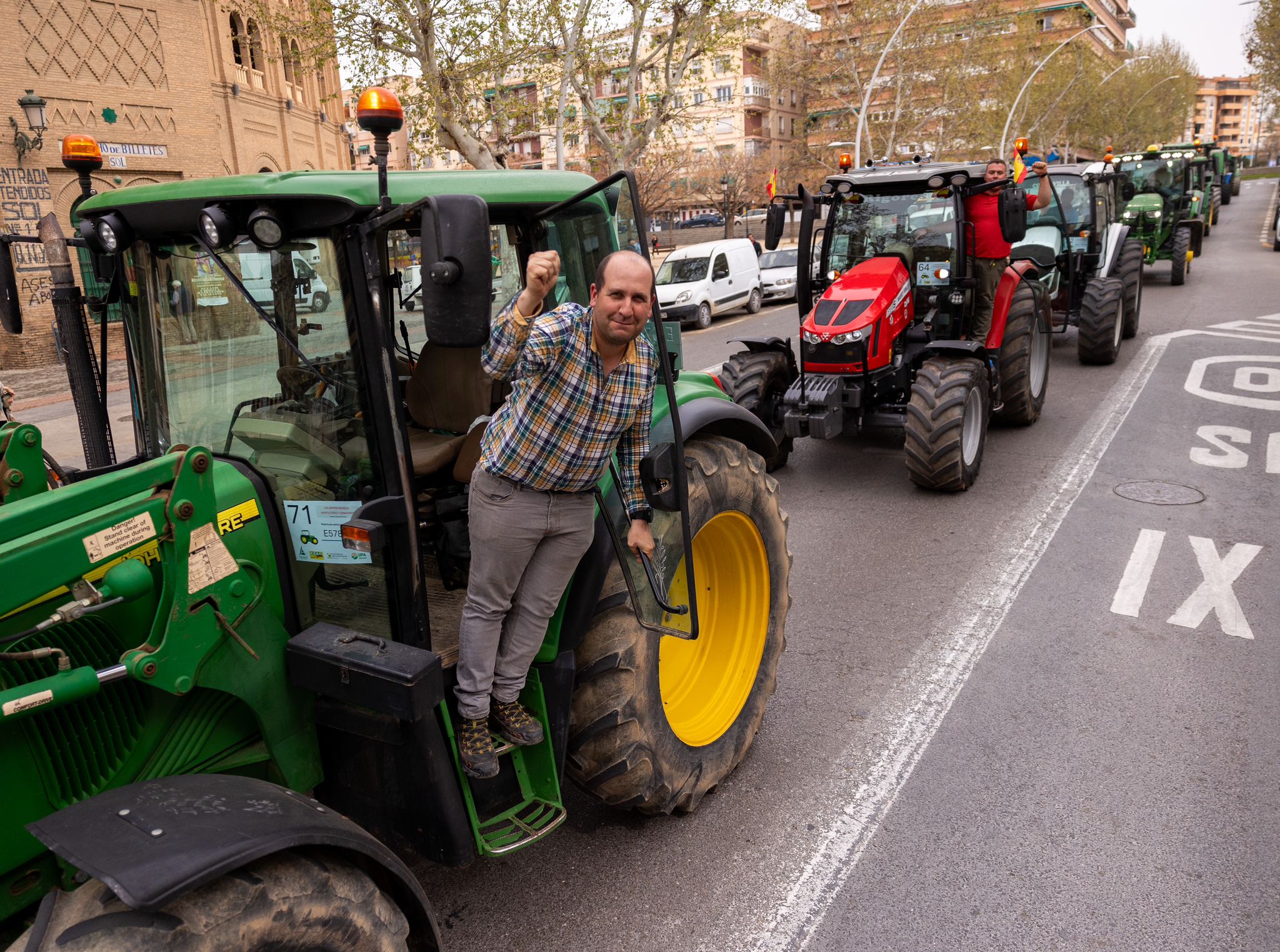 La tractorada de Granada, en imágenes