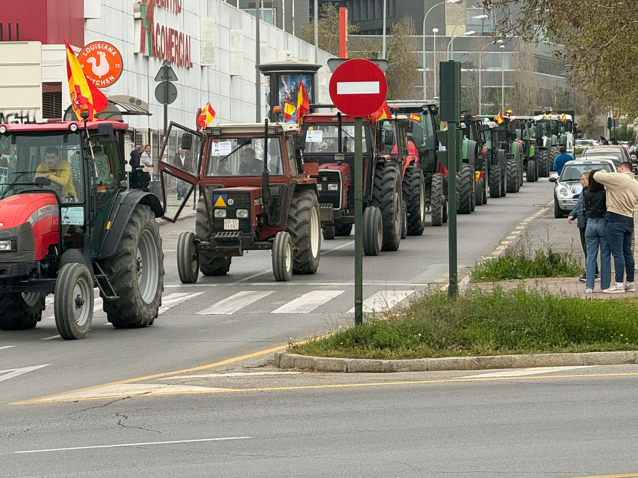 La tractorada de Granada, en imágenes