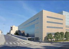 Recreación del futuro edificio de consultas externas del Hospital Universitario Torrecárdenas.