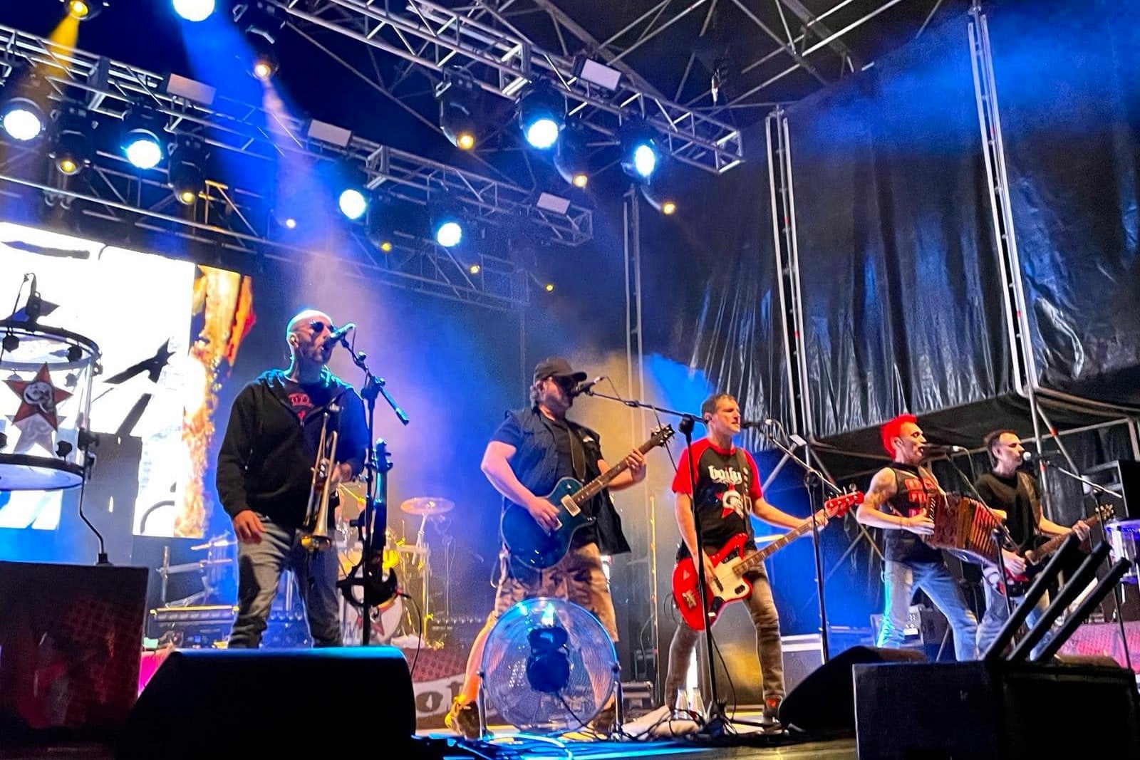El grupo Boicot durante su actuación en el Festival Íbero Joven.