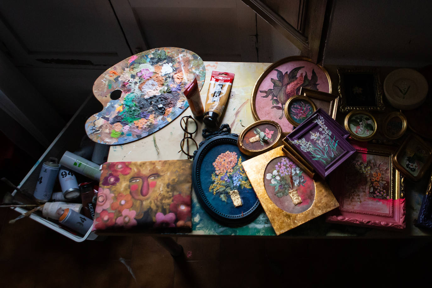 Obras de pequeño formato que expondrá Mar de Redin.