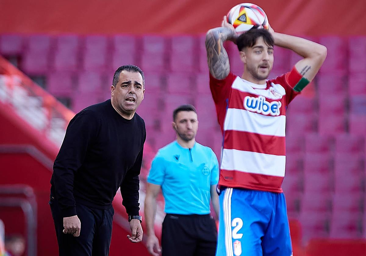 Germán Crespo y Raúl Castro, en un partido anterior.
