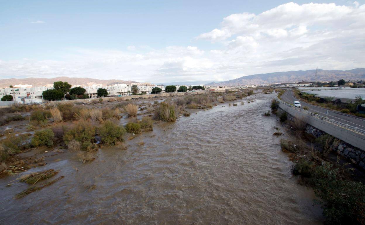 Agua tras las lluvias en la provincia almeriense.