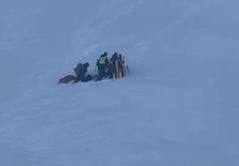 Rescate de tres esquiadores en Sierra Nevada.