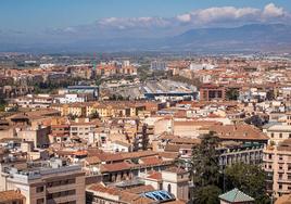 Vista general de la ciudad de Granada.