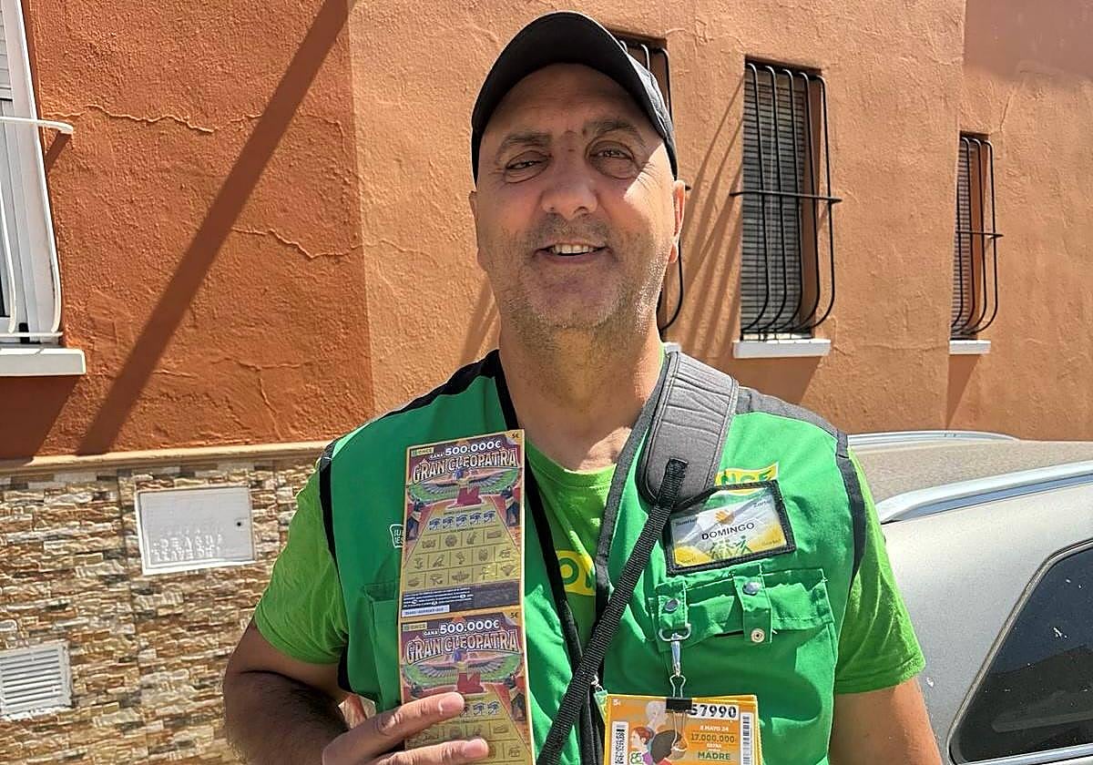 Domingo Macías, vendedor de la ONCE.