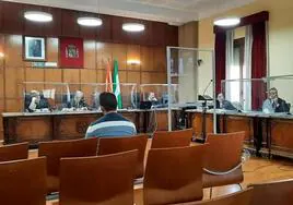 Juicio celebrado en la sala de vistas de la Audiencia Provincial de Jaén.