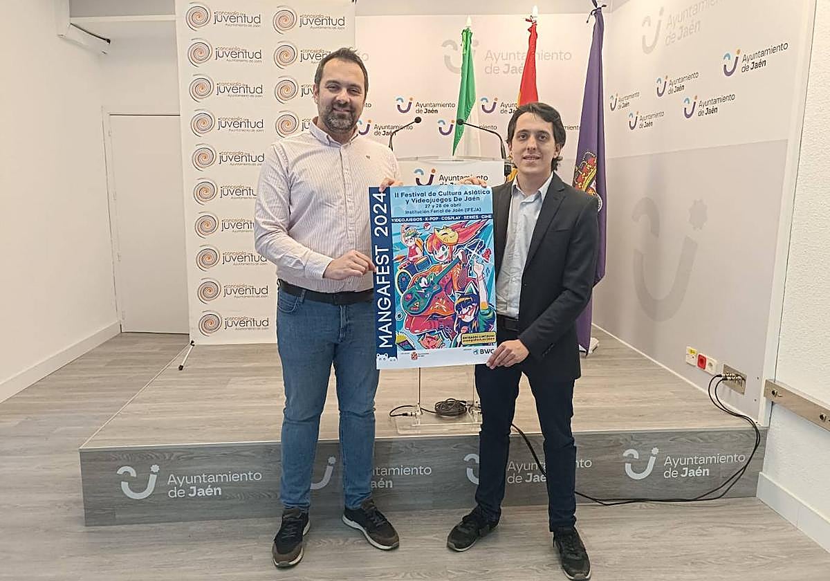 David Herrera y Luis García Millán presentan la segunda edición del Mangafest.