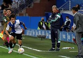 Pellistri, en un partido con el Alavés.