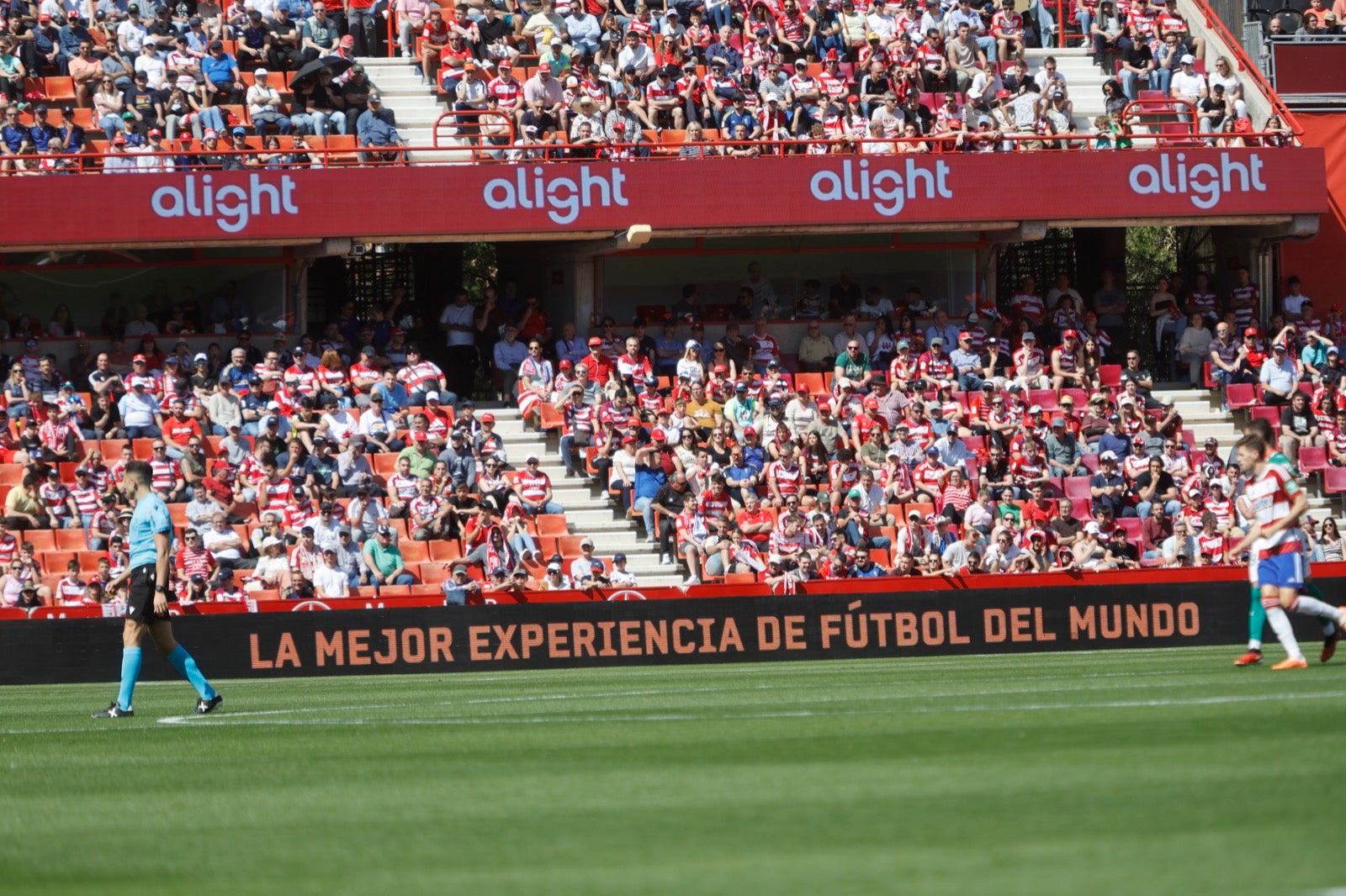 Encuéntrate en la grada en el partido entre Granada y Alavés