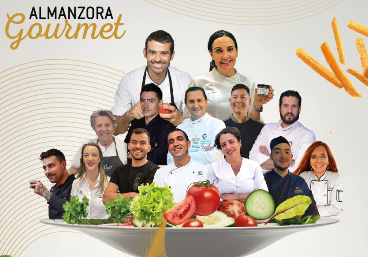 El cartel de presentación de Almanzora Gourmet.