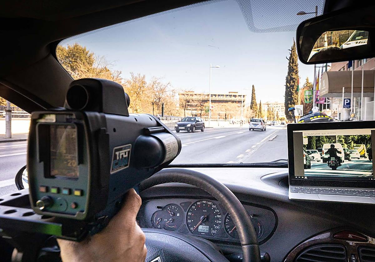 Radar de la Policía Local de Granada.