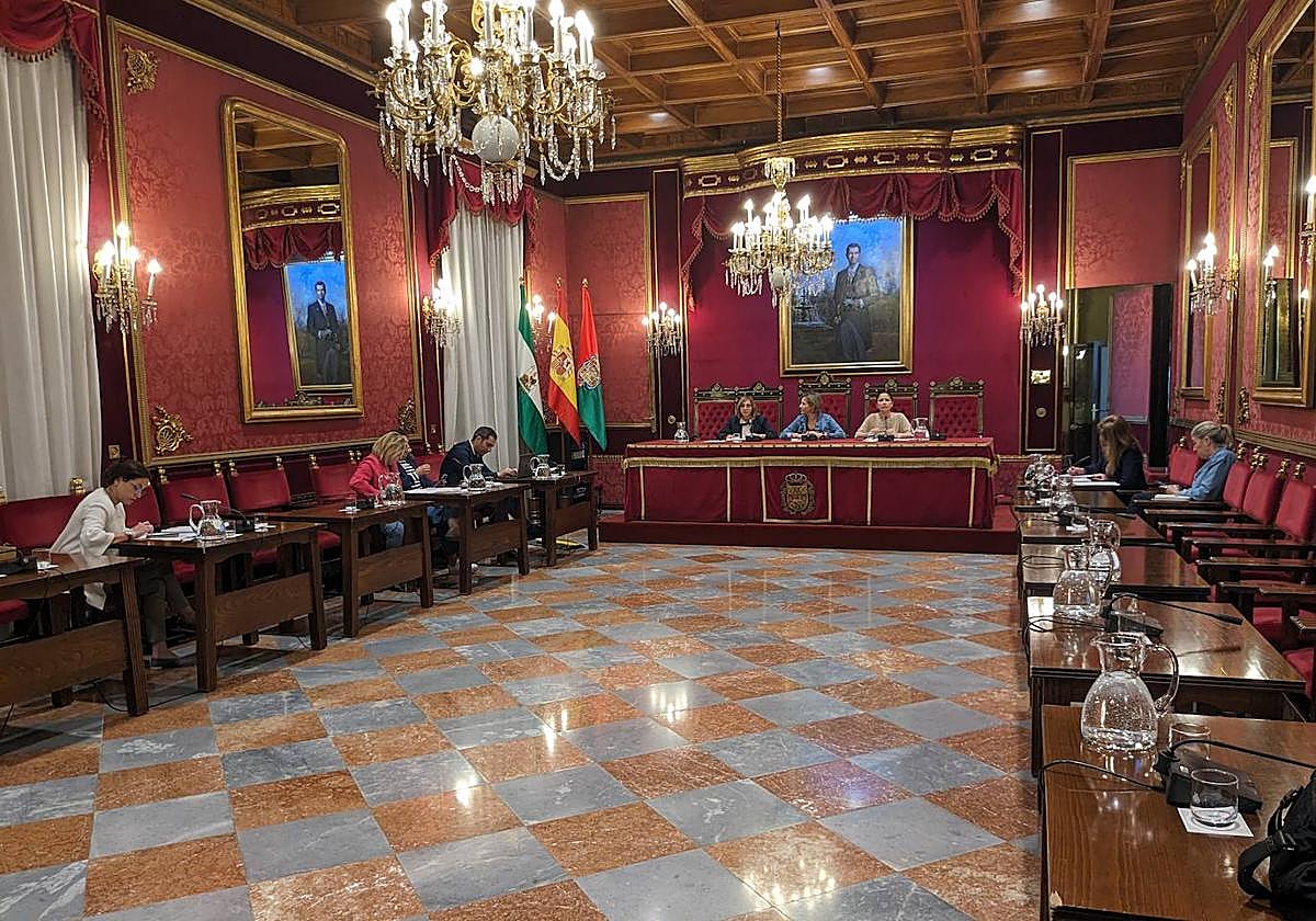 Comisión informativa de Seguridad Ciudadana y Movilidad celebrada este martes en el Ayuntamiento.