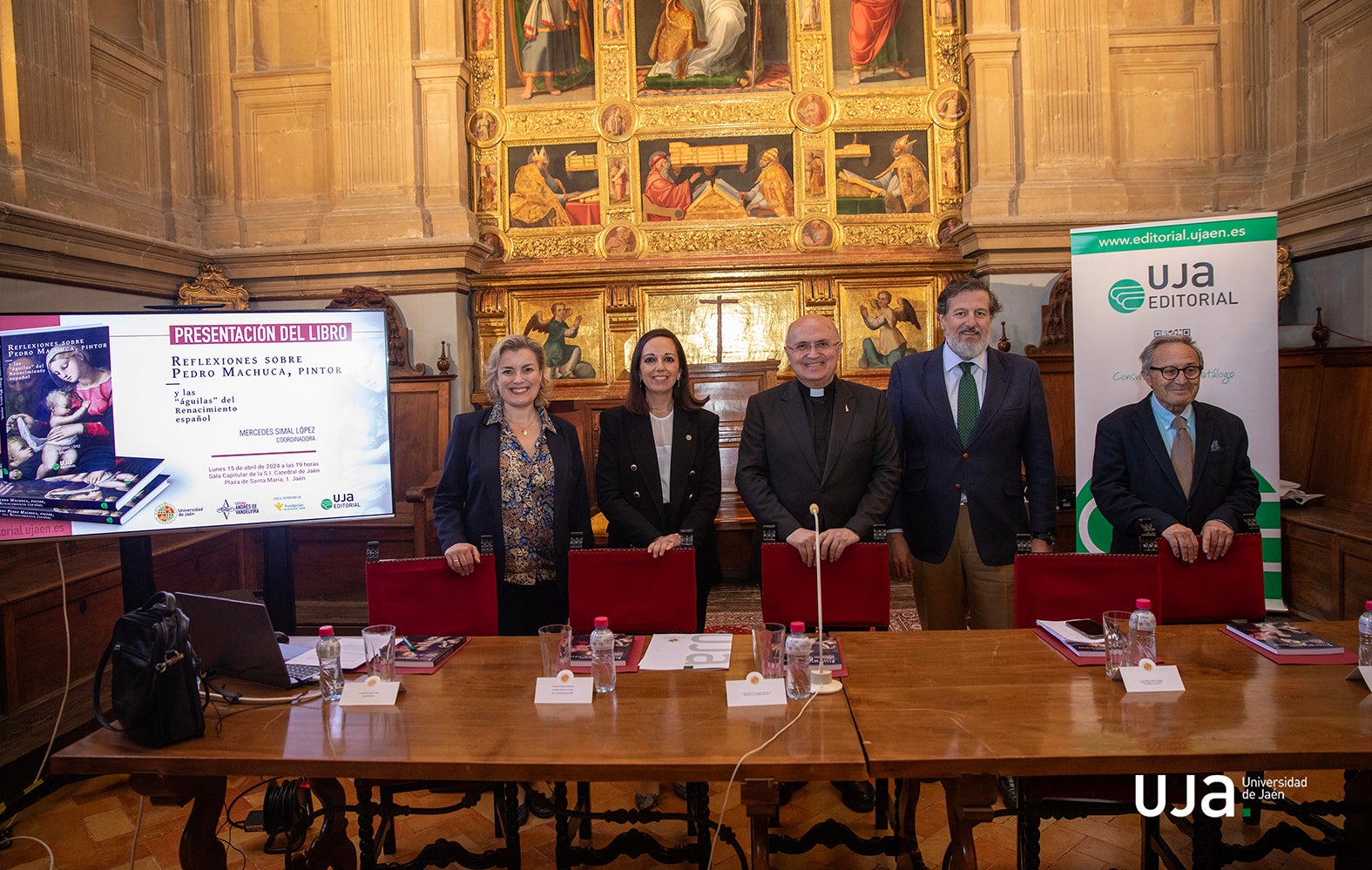 Mercedes Simal, Marta Torres, Francisco Juan Martínez Rojas, Luis Jesús García Lomas y Juan Galera.