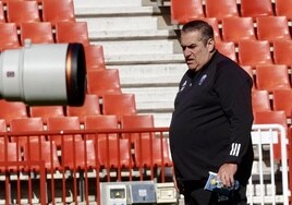 José Ramón Sandoval, durante un entrenamiento anterior.