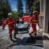 Simulacro del terremoto.