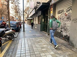 Vista de la calle Pedro Antonio, en la capital granadina.