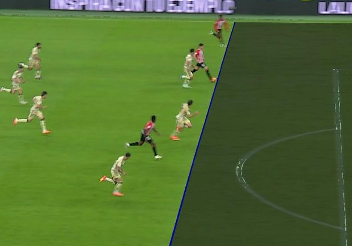 Instante del 'offside'.