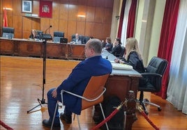 Momento del juicio en la sala de vistas de la Audiencia Provincial de Jaén..