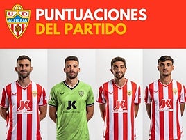Las puntuaciones del UD Almería 1 - 2 Villarreal CF