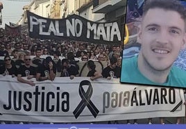 Manifestación en Peal de Becerro tras el asesinato.