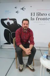 Jorge Bustos, en la Feria del Libro de Granada.