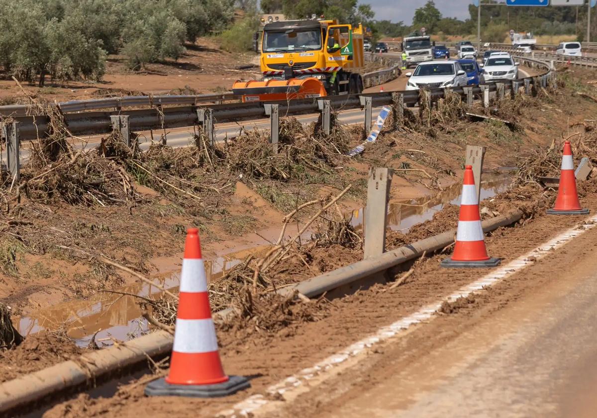 Zona en la que ocurrió el trágico accidente en la A-92.