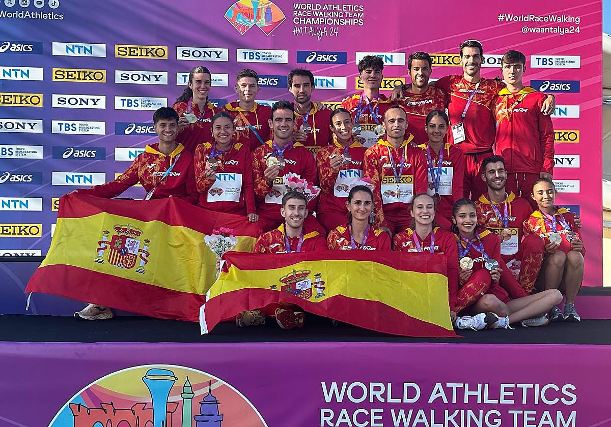 Integrantes de la delegación de la selección española en Antalya (Turquía).