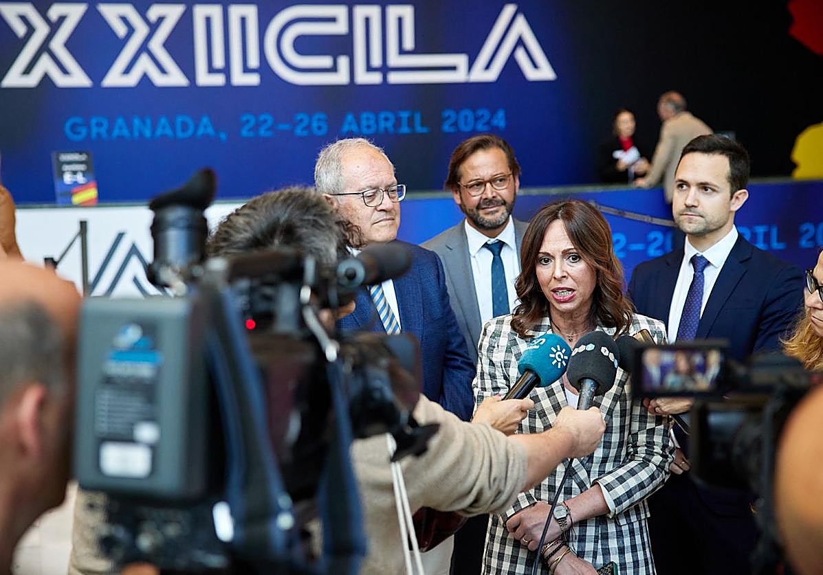 Rocío Díaz ha participado en un encuentro en el Palacio de Congresos de Granada.