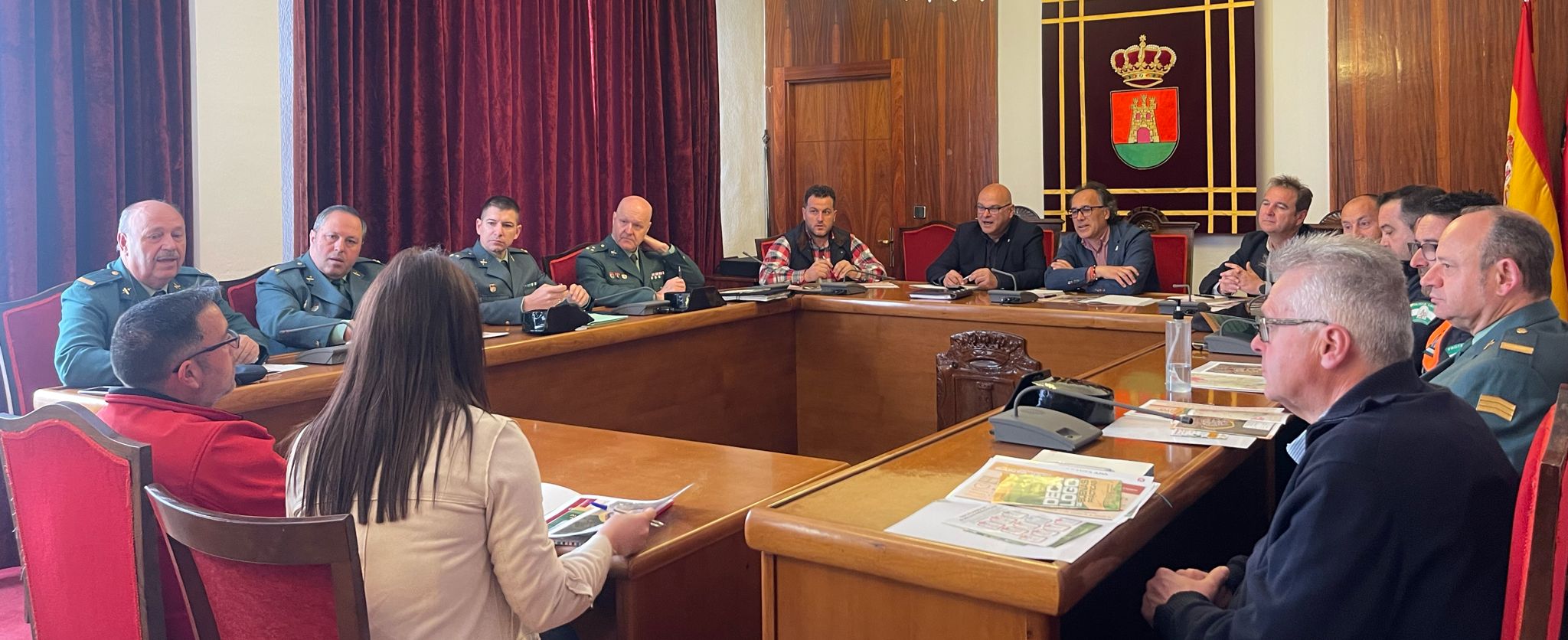 Reunión de la Junta Local de Seguridad en el Ayuntamiento de Torredelcampo.
