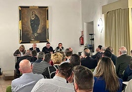 Un instante del pleno de la Federación de Cofradías en Granada.