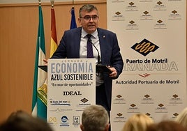 José Antonio Montilla en el foro organizado este jueves por IDEAL en el Puerto de Motril.