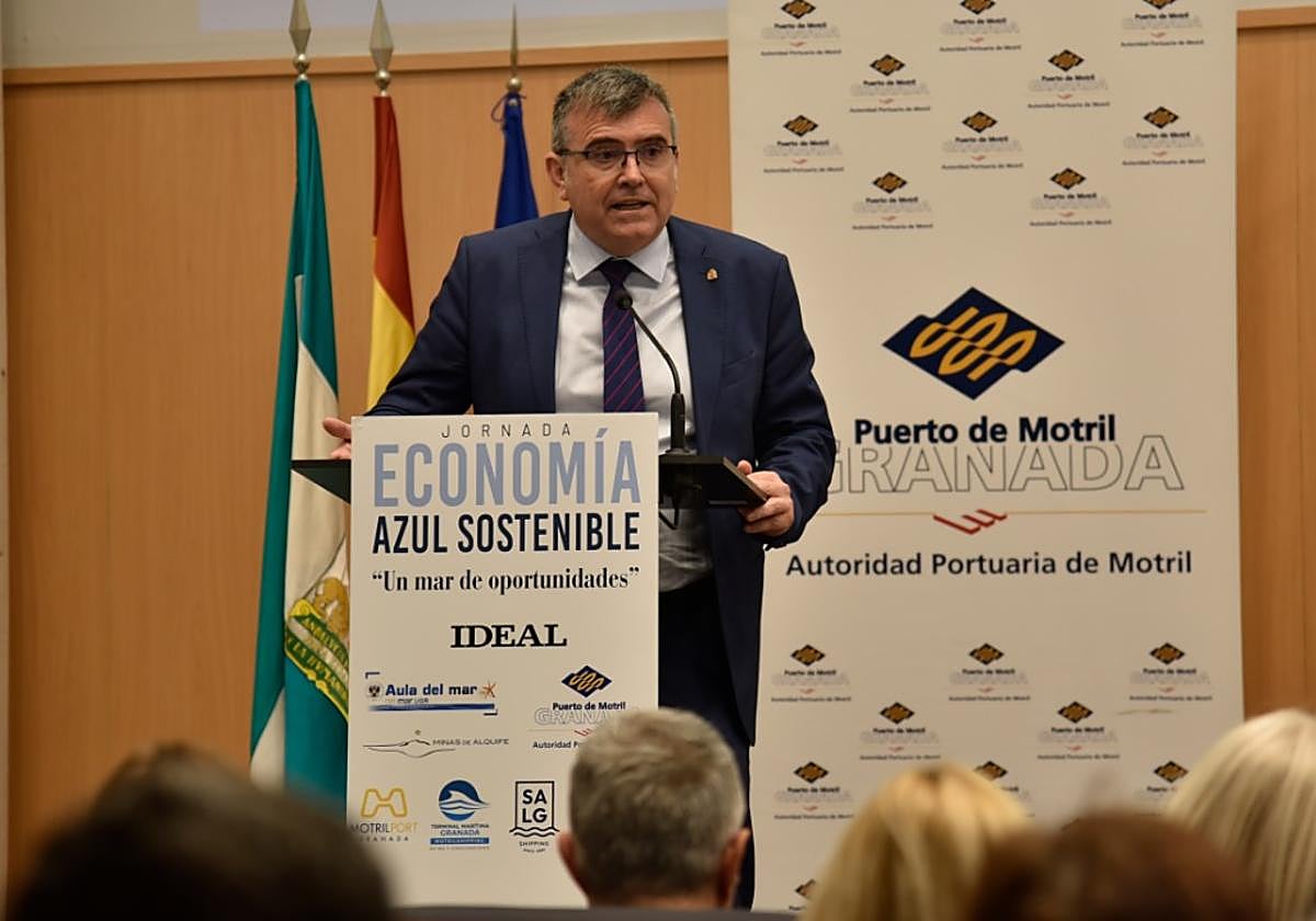 José Antonio Montilla en el foro organizado este jueves por IDEAL en el Puerto de Motril.