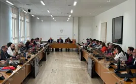 Reunión del Consejo de Gobierno de la Universidad de Granada, ayer.